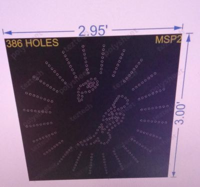 MSP2 MOHAMMAD MUSLIM PART  3X3 FEET  386 HOLES