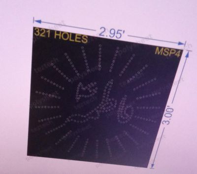 MSP4 MUSLIM PART  3X3 FEET  321 HOLES