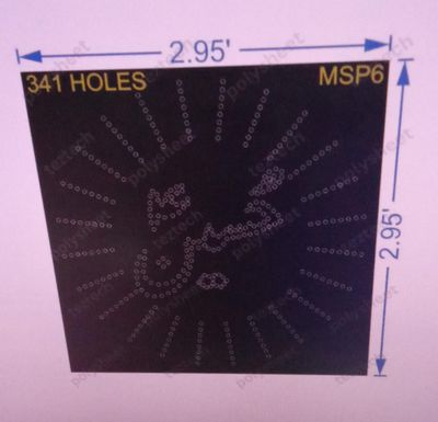 MSP6 MUSLIM PART  3X3 FEET  341 HOLES