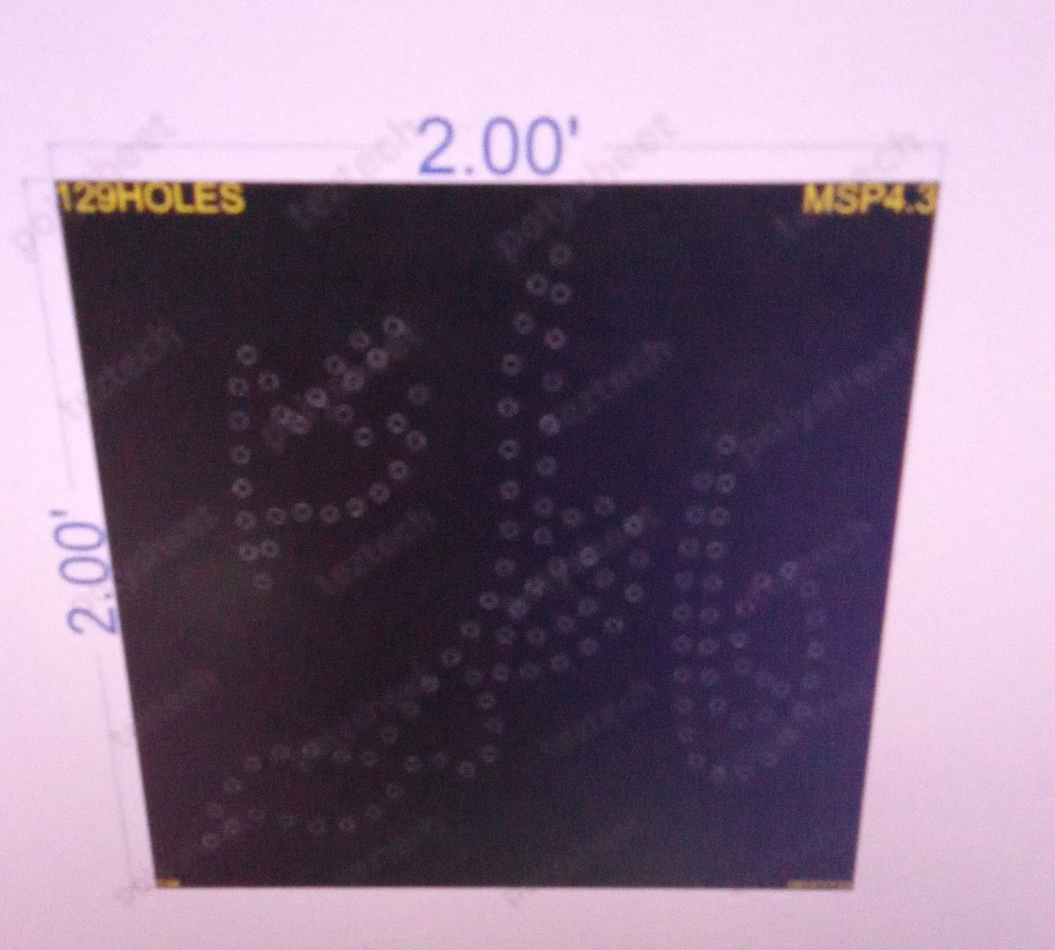 MSP4.3 MUSLIM 2X2FEET  129HOLES