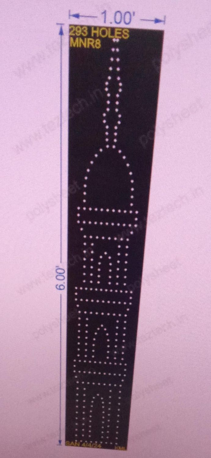 MNR8 MINAR  6X1 FEET 293 HOLES