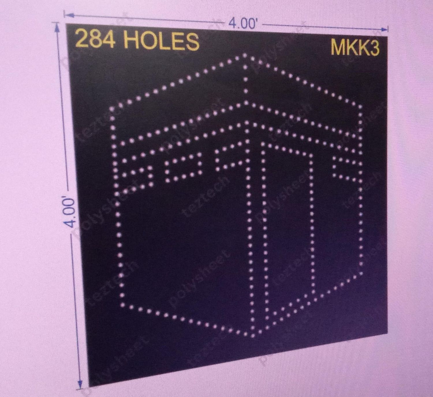 MKK3 MAKKA  4X4 FEET 284HOLES