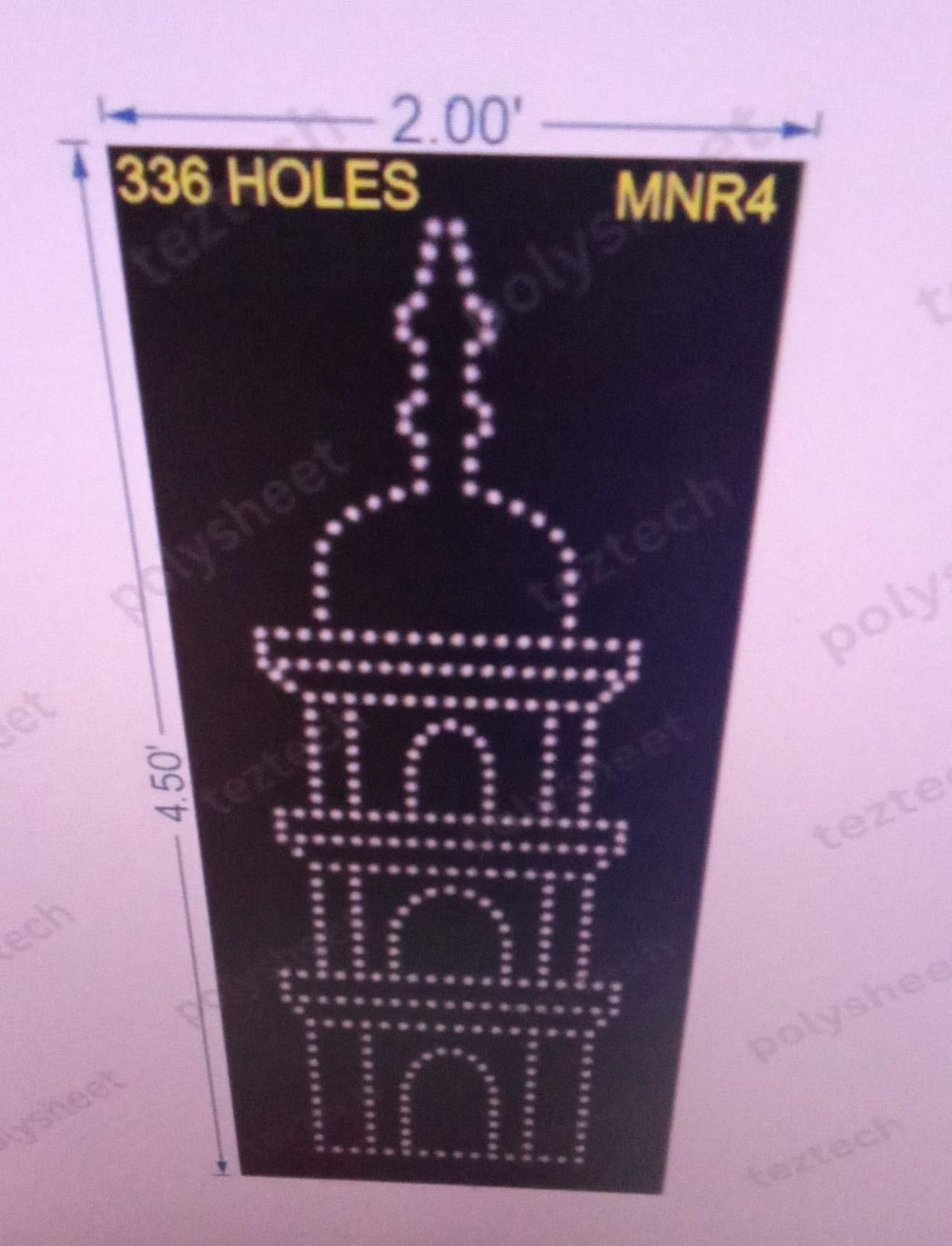 MNR4 MINAR 4.5X2 FEET 336HOLES