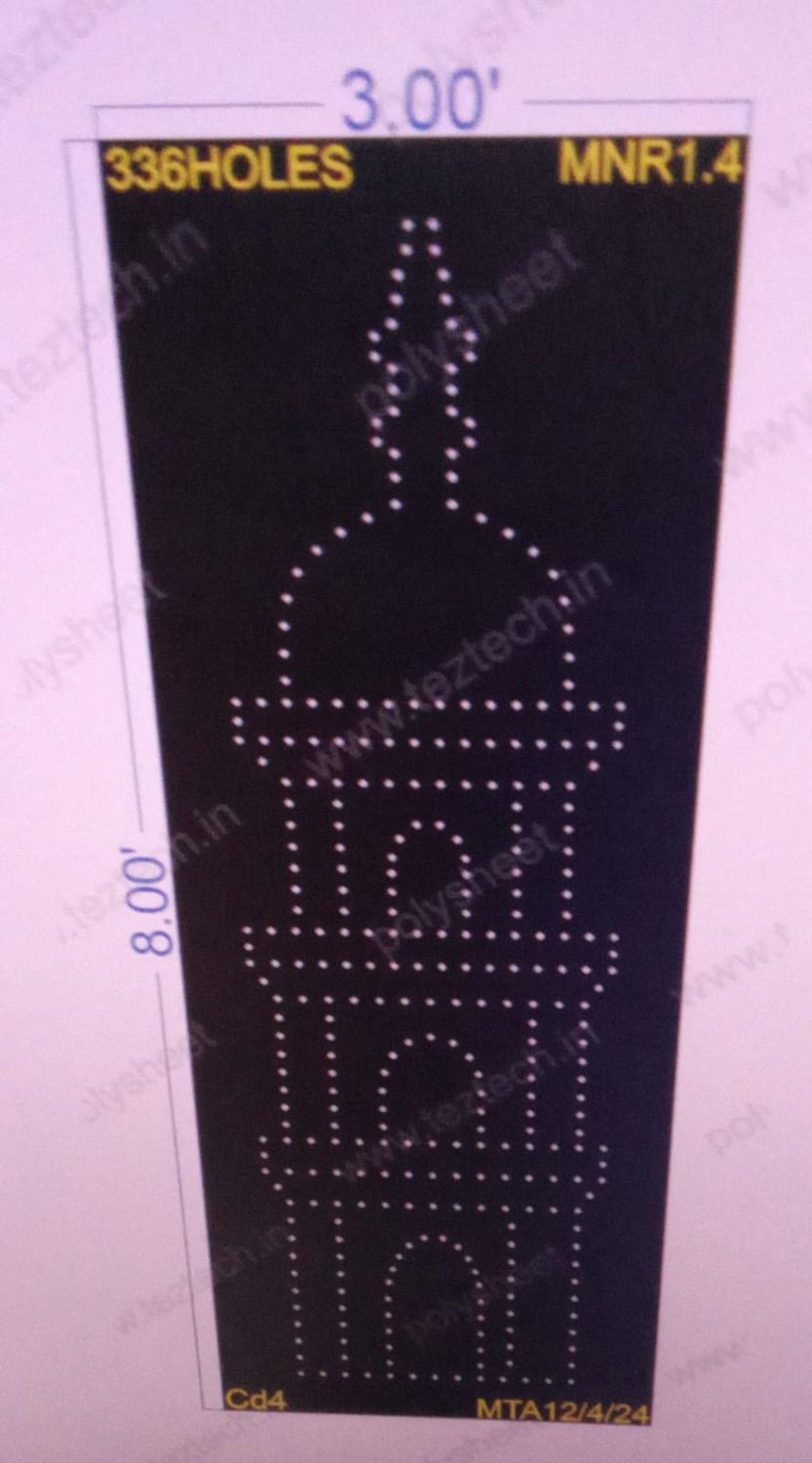 MNR1.4 MINAR 8X3 FEET 336 HOLES