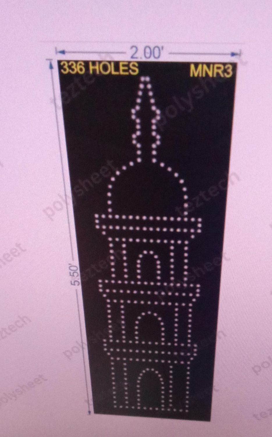 MNR3 MINAR 5.5X2 FEET 336HOLES