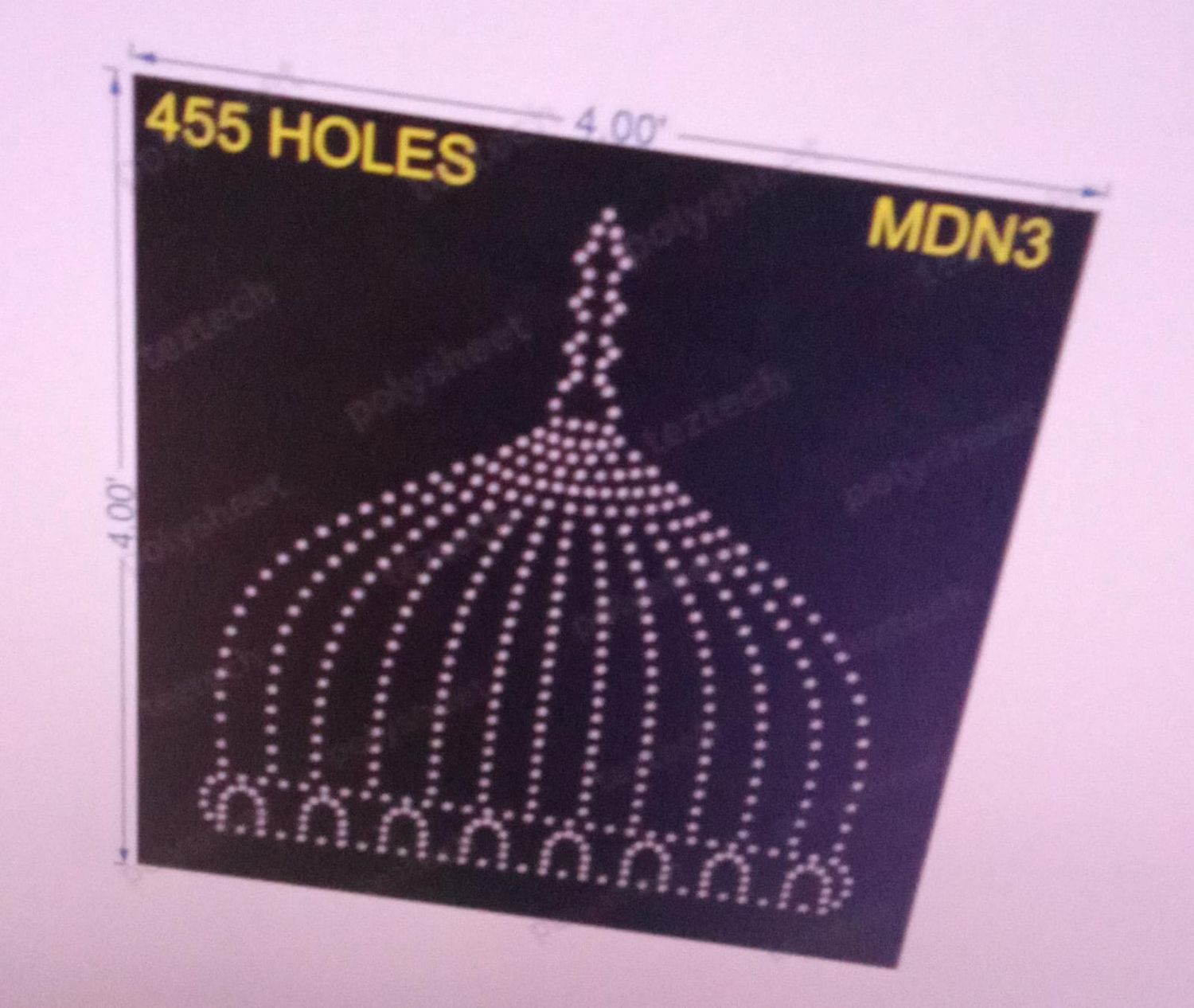 MDN3 MADINA  4X4 FEET 455 HOLES