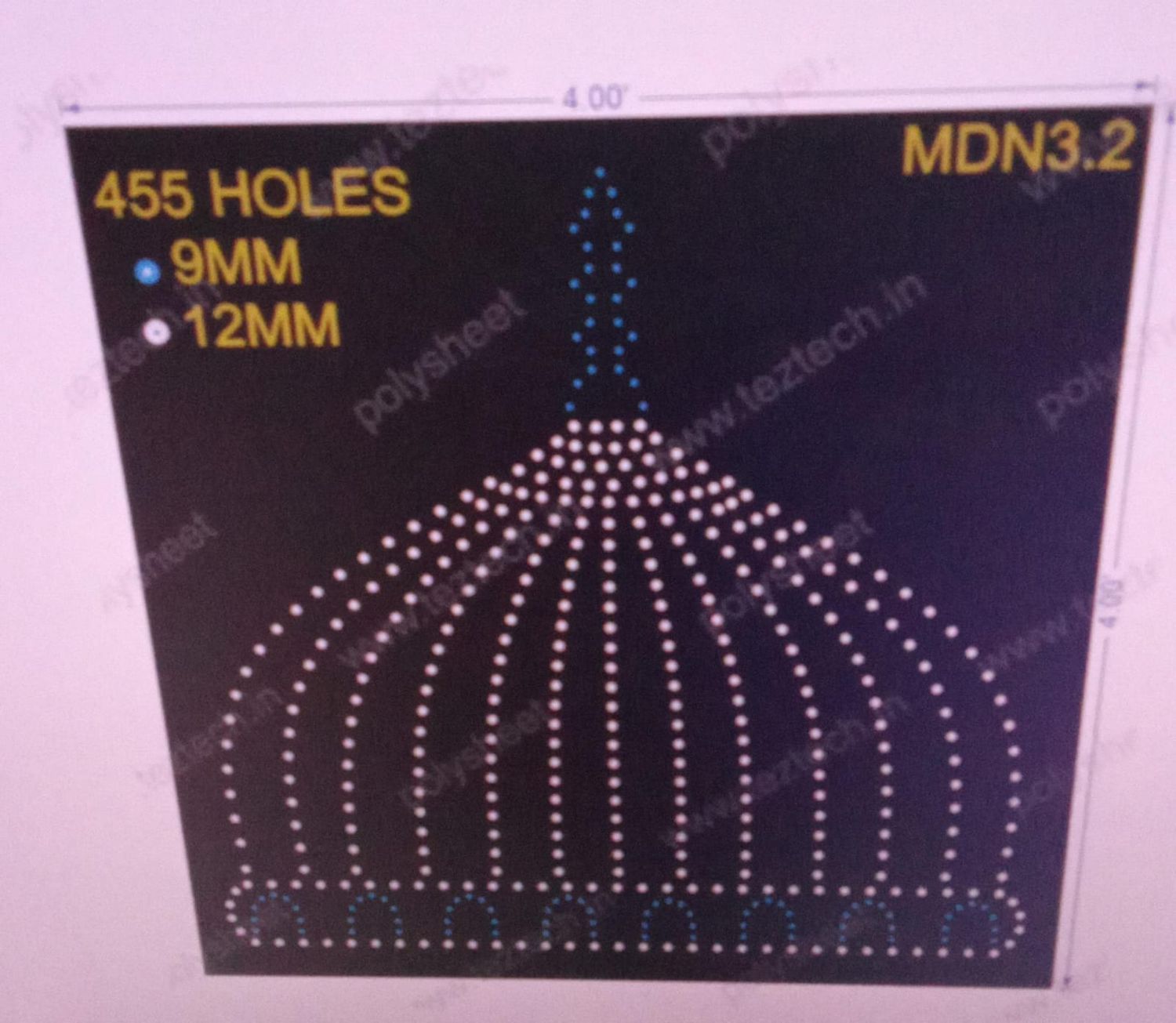 MDN3.2 MADINA 4X4 FEET 455 HOLES