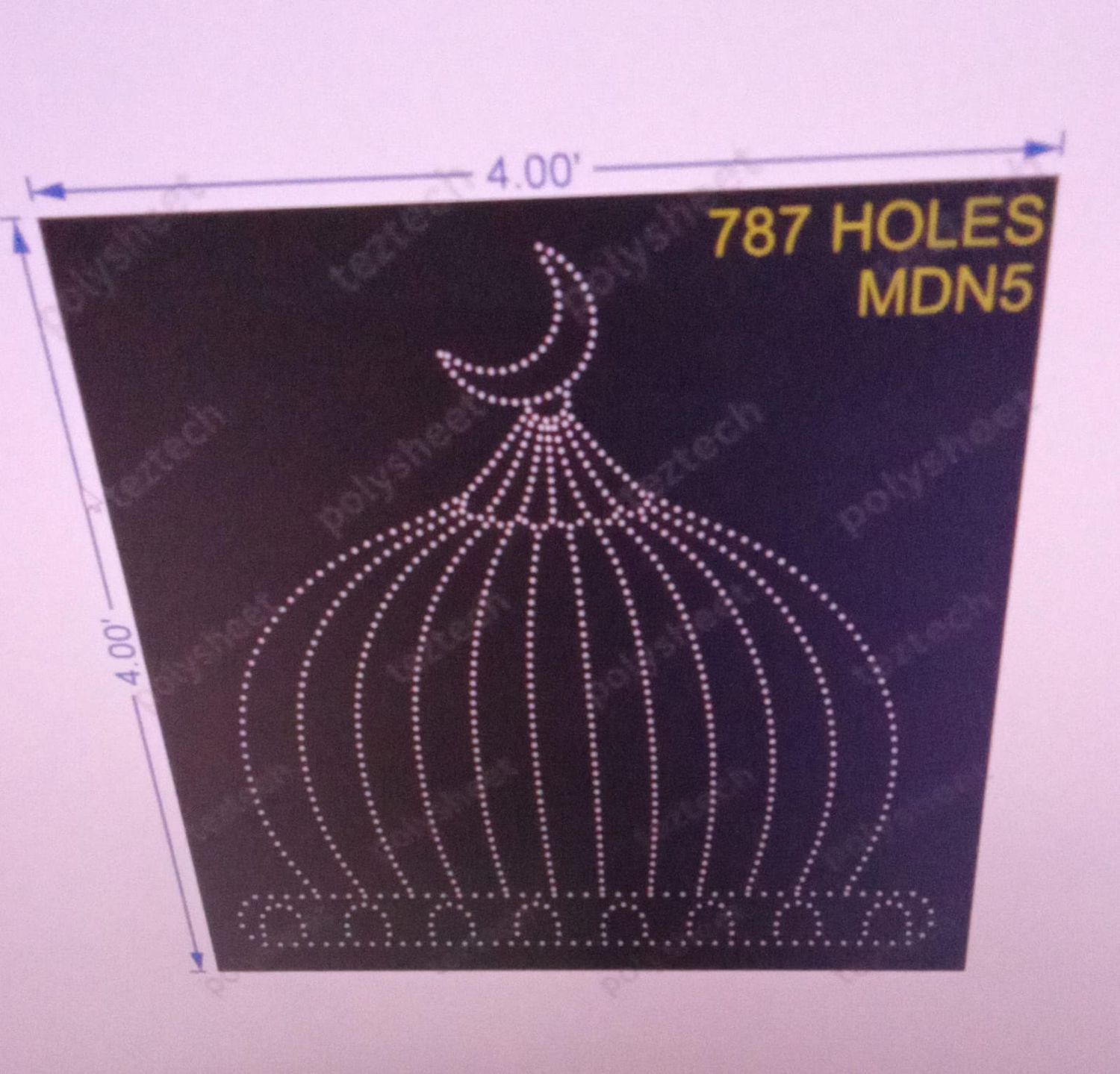 MDN5 MADINA  4X4 FEET 787 HOLES