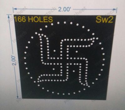 SW2 SWASTIK 2X2FT 166 HOLES