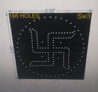 SW3 SWASTIK 3X3FT 166 HOLES