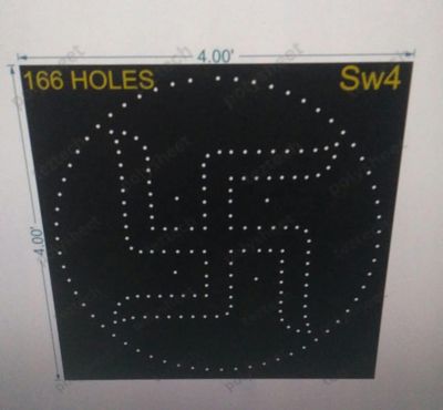 SW4 SWASTIK 4X4FT 166 HOLES