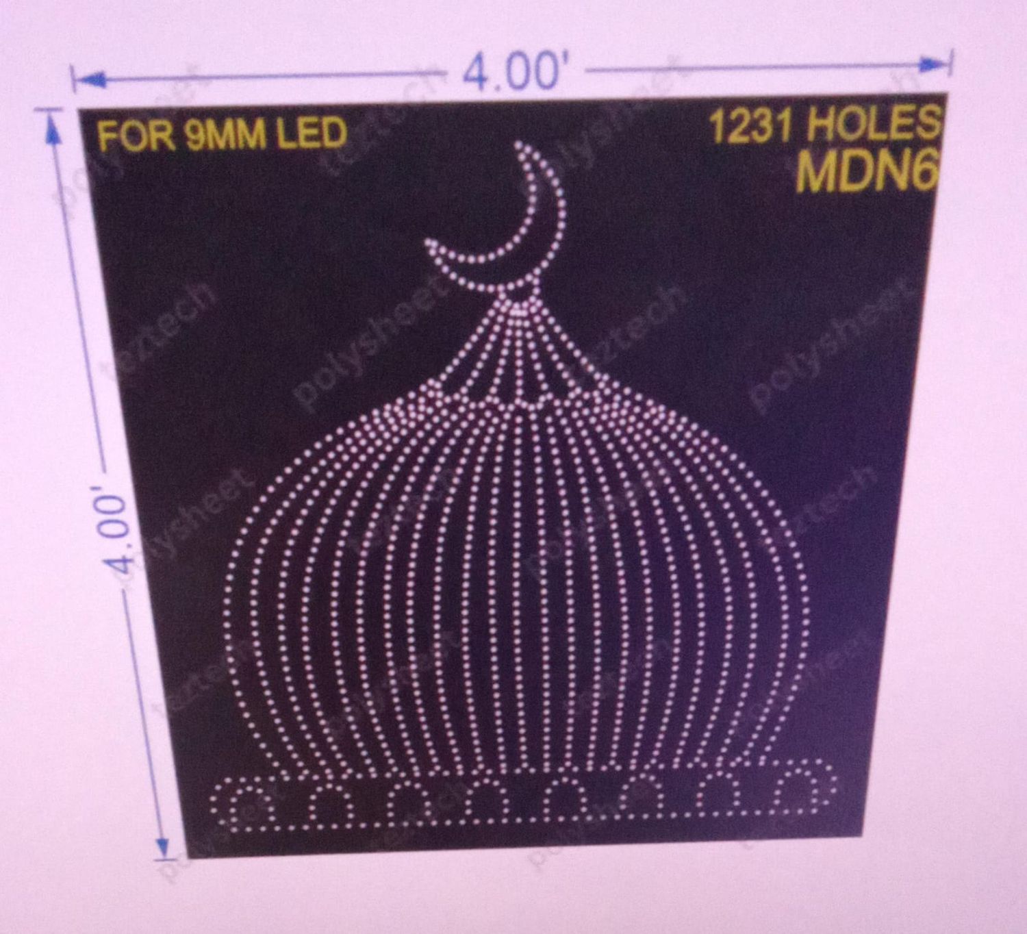 MDN6 MADINA  4X4 FEET 1231HOLES