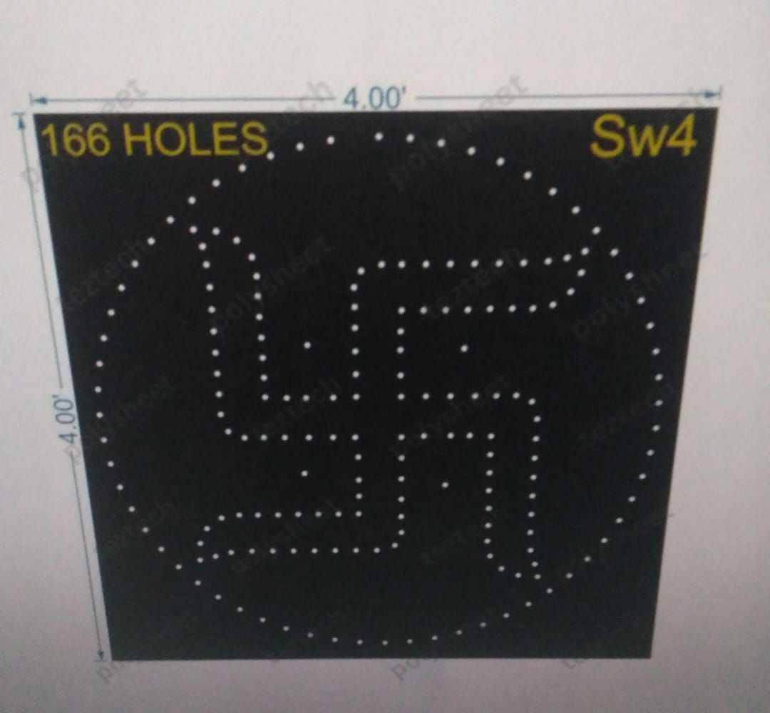SW5 SWASTIK 4X4FT 316 HOLES