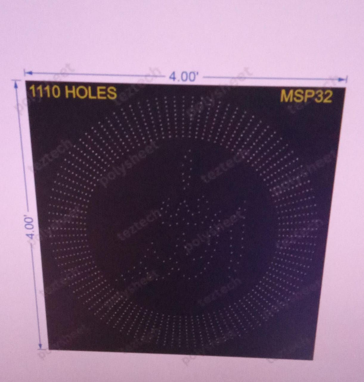MSP32  MUSLIM PART  4X4FEET 1110HOLES