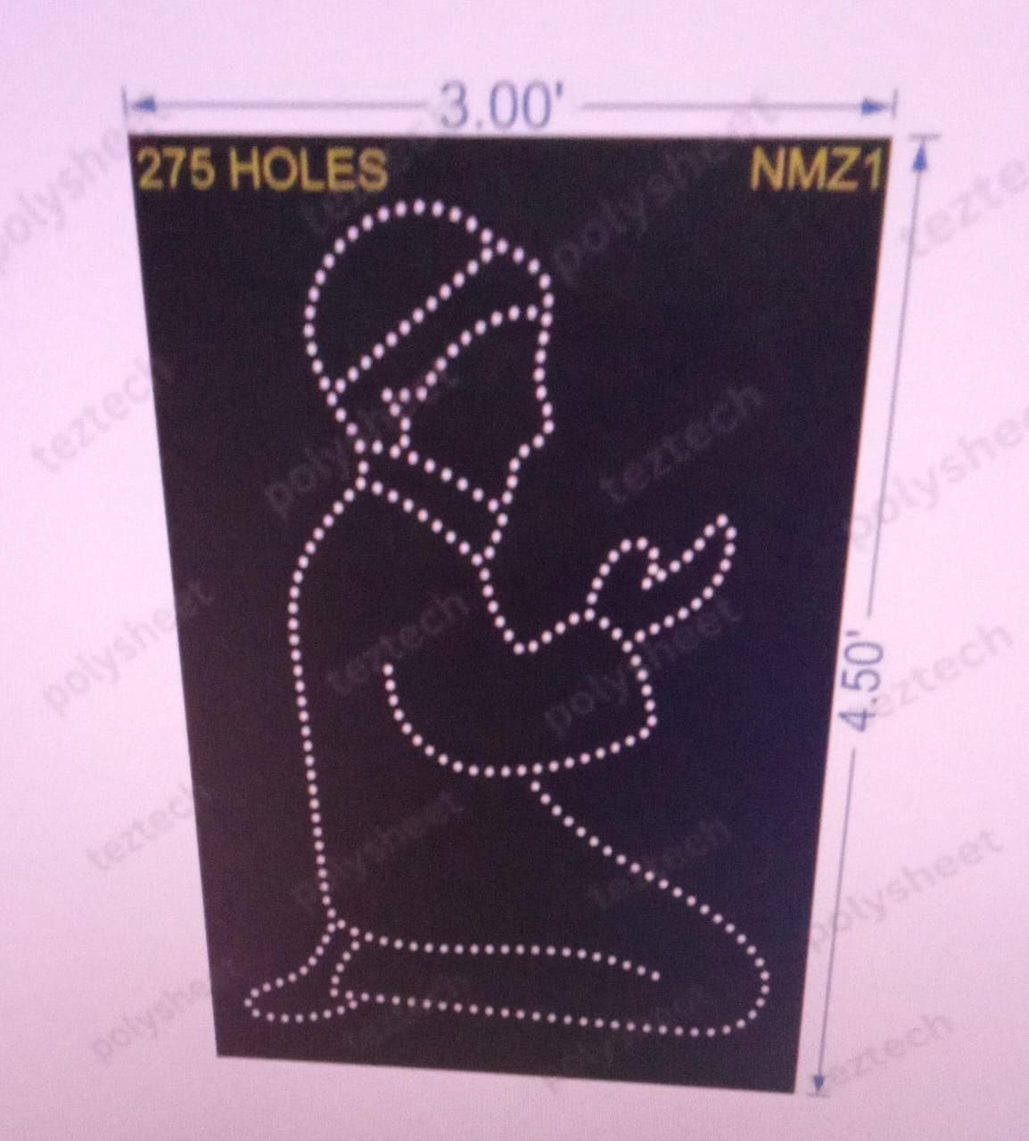 NMZ1 NAMAZ MAN 4.50X3 FEET 275 HOLES