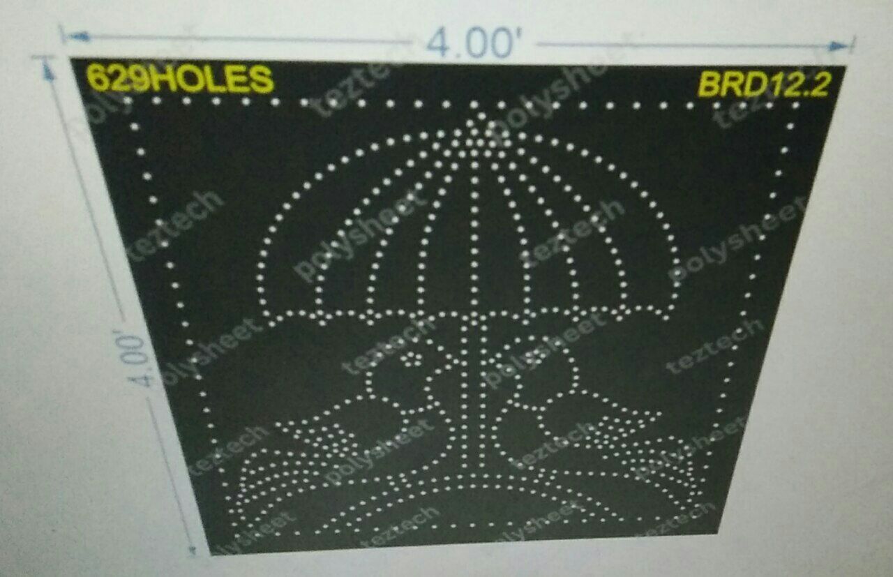 BRD12.2 BIRD 4X4FT 629 HOLES