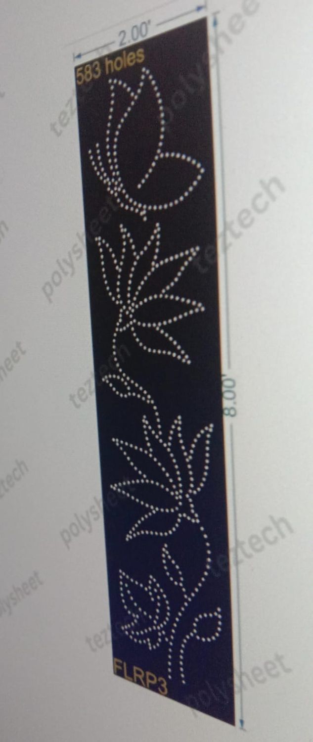 FLRP3 FLOWER PILLAR3 2X8 FEET 583 HOLES