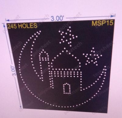 MSP15 MUSLIM 3X3FT 245 HOLES