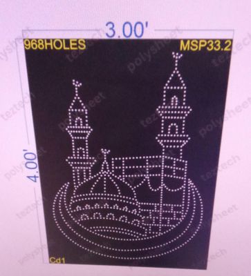 MSP33.2 MUSLIM 3X4FT 968 HOLES