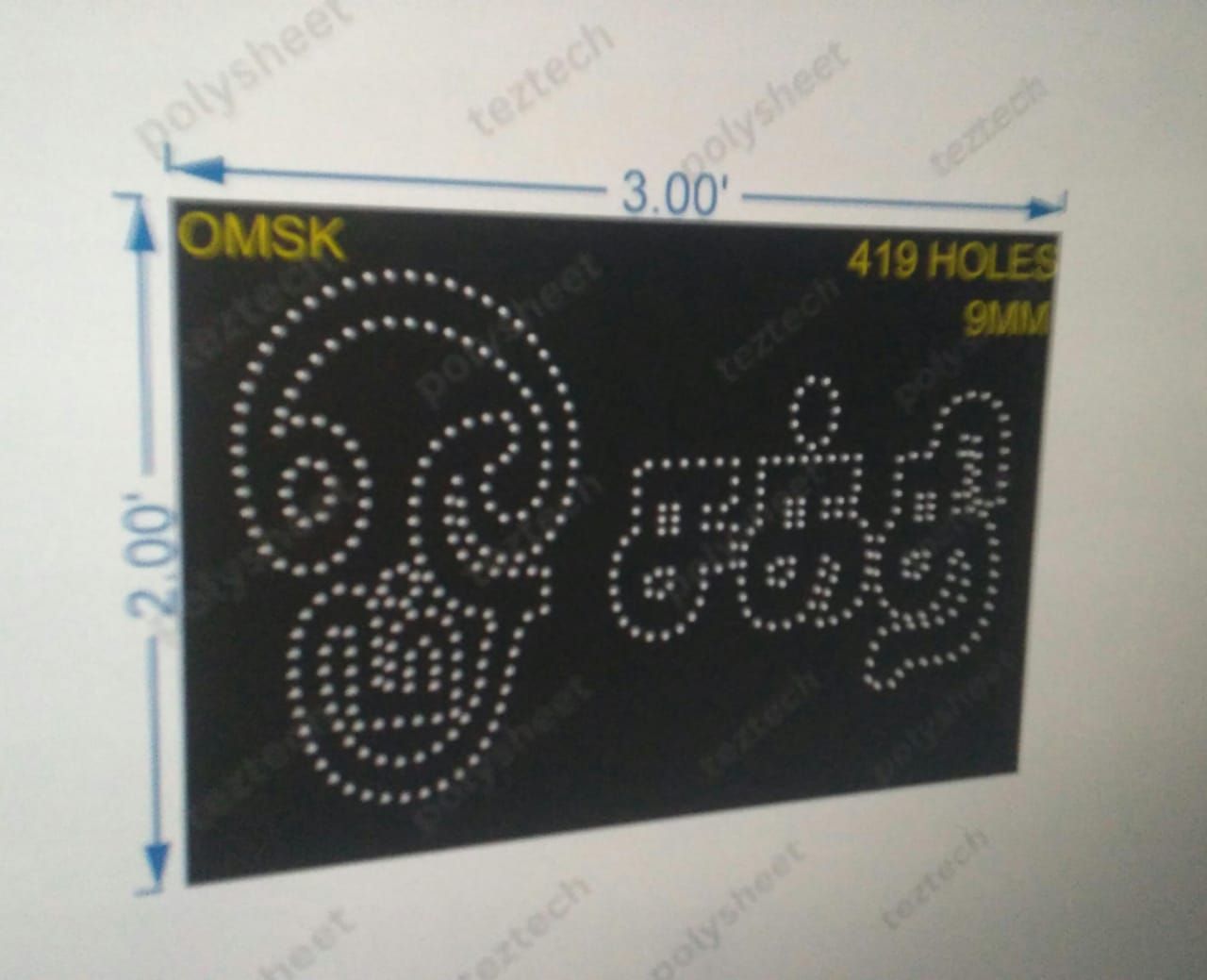 OMSK OM SHAKHTI 2X3FT 419 HOLES