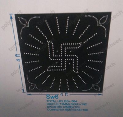 SW6 SWASTIK DESIGN 4X4FT 504 HOLES