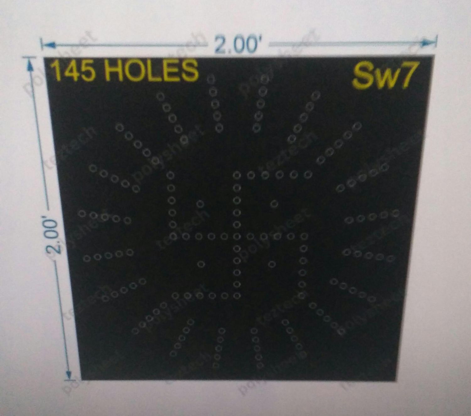 SW7 SWASTIK 2X2 FEET 145 HOLES