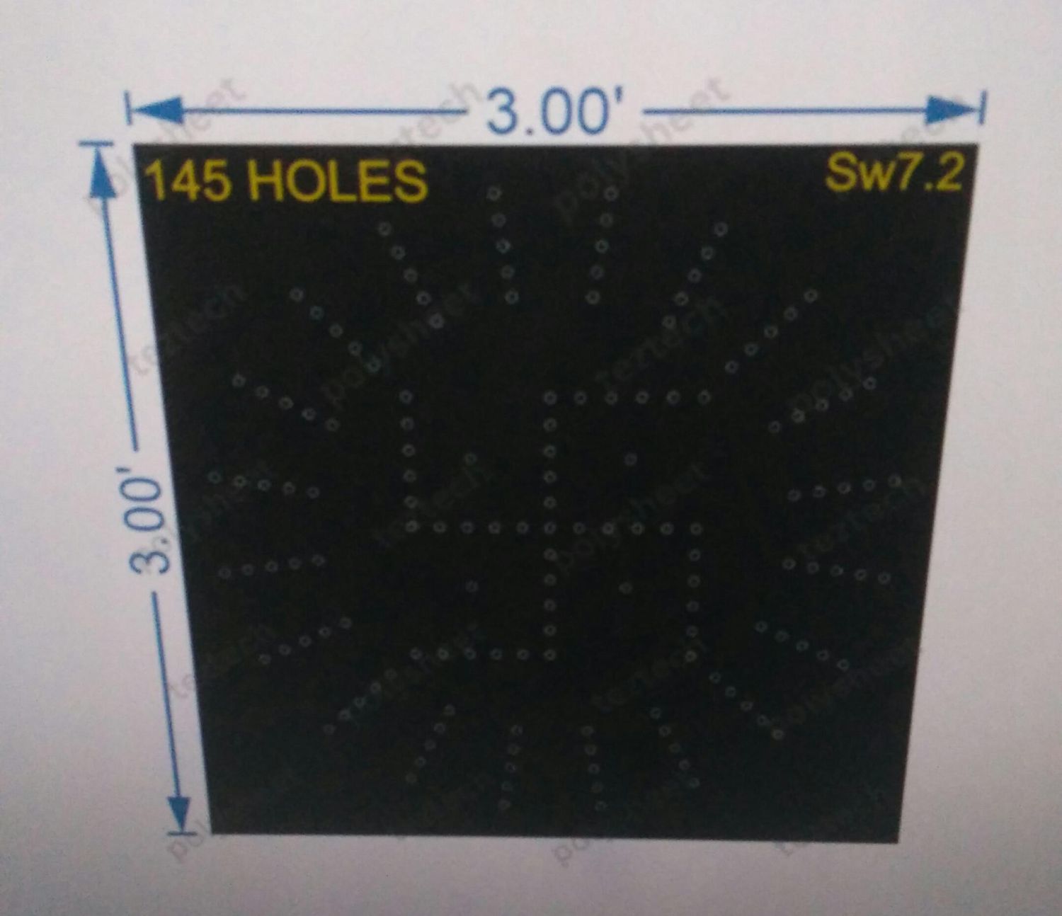 SW7.2 SWASTIK3X3 FEET 145 HOLES