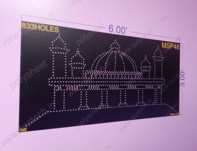 MSP48 MUSLIM 3X6 FEET 833 HOLES