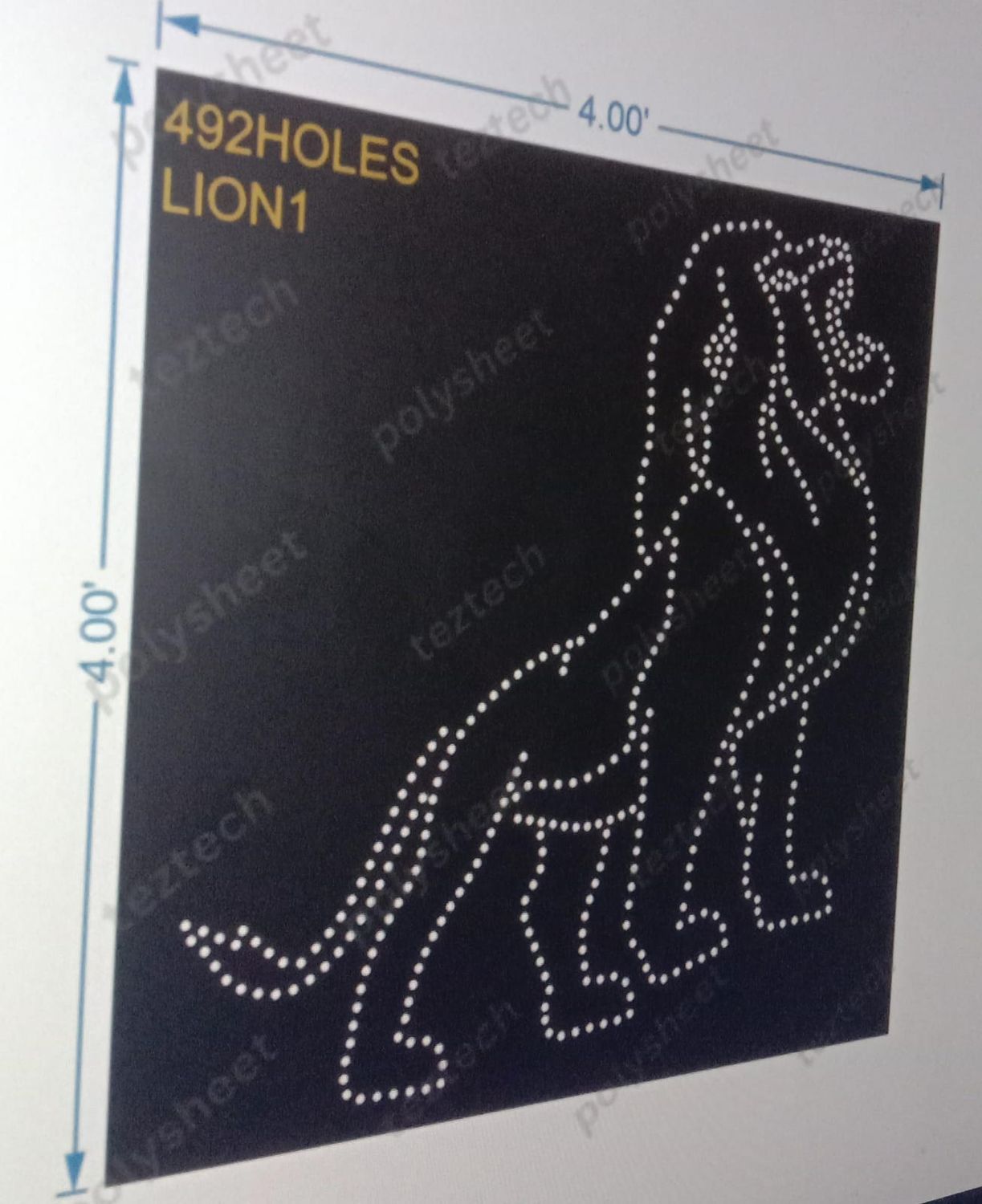 LION1 LION 4X4FEET 492HOLES