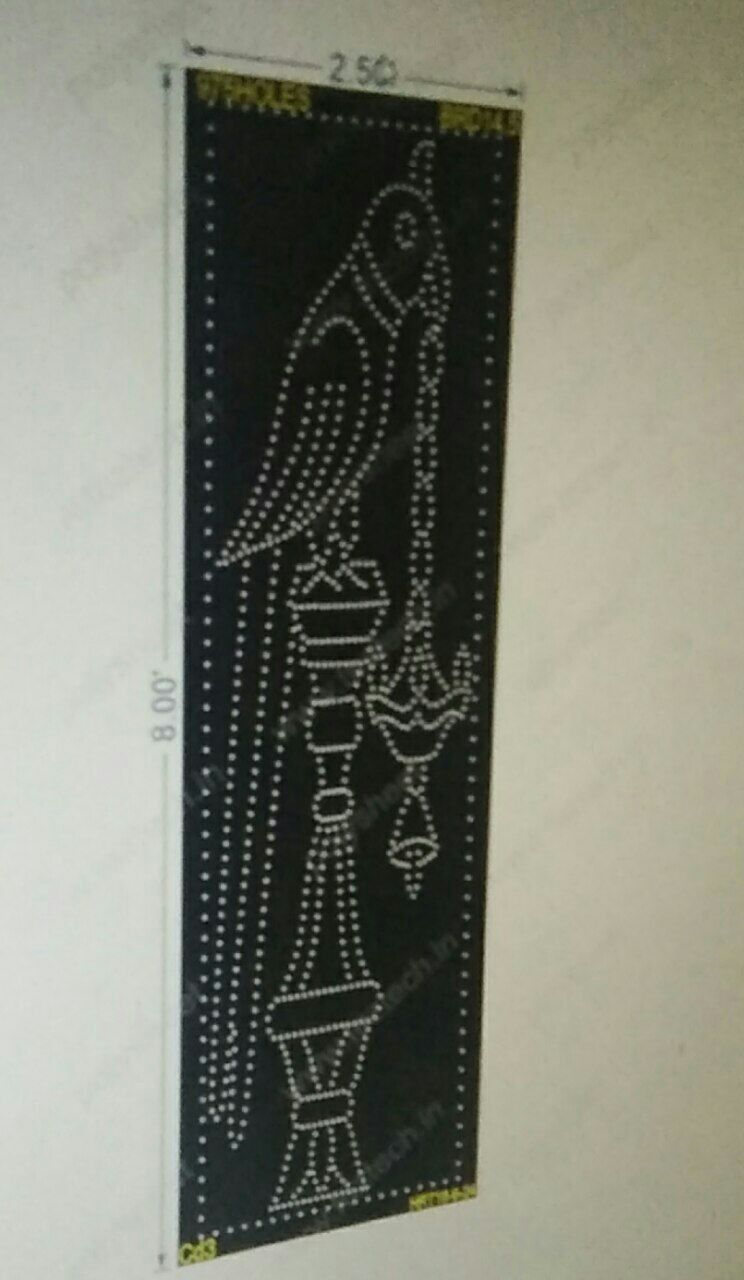 BRD14.5 PARROT WITH STAND 8X2.5 FEET  975 HOLES