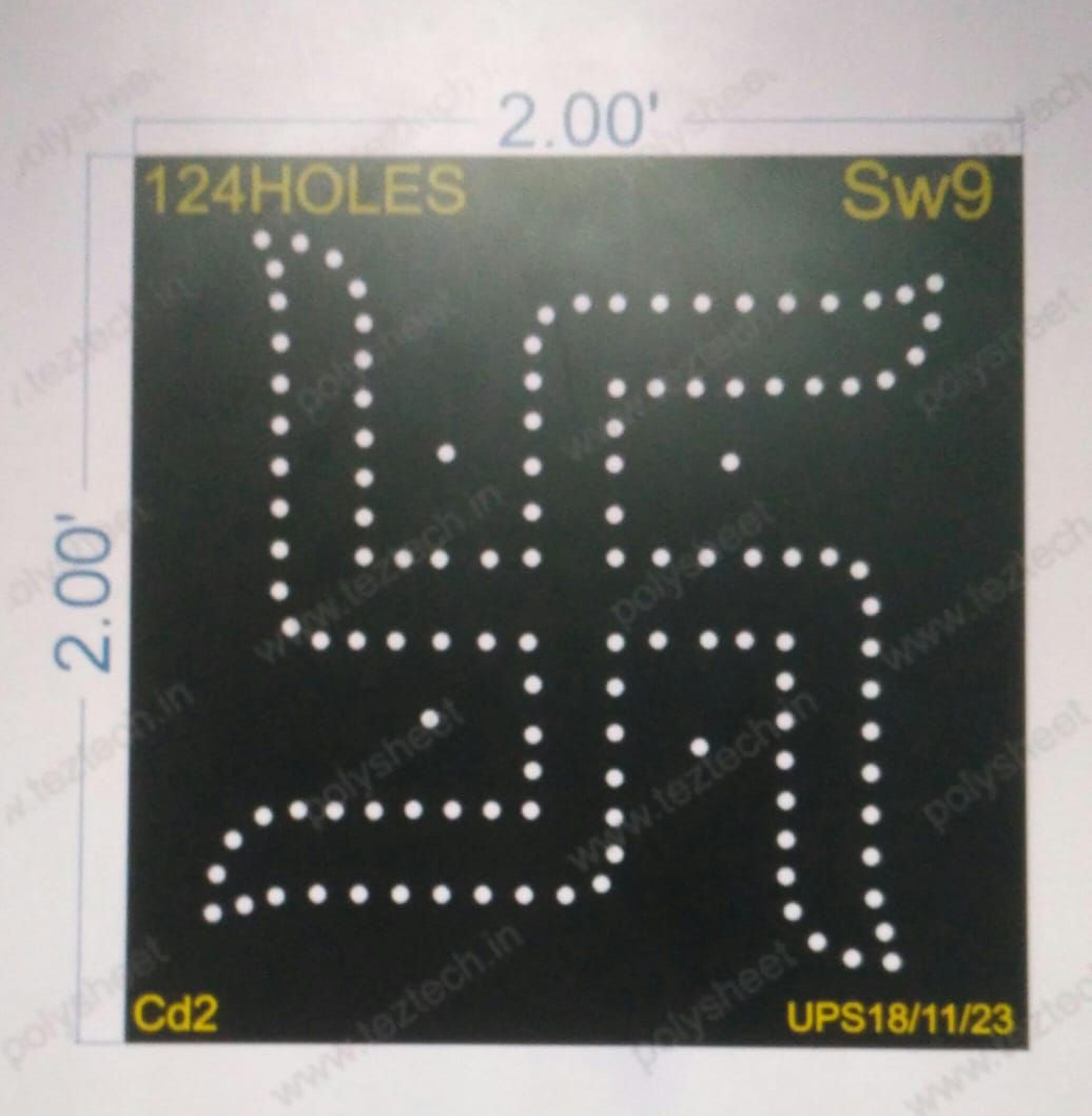 SW9 SWASTIK 2X2 FEET 124 HOLES