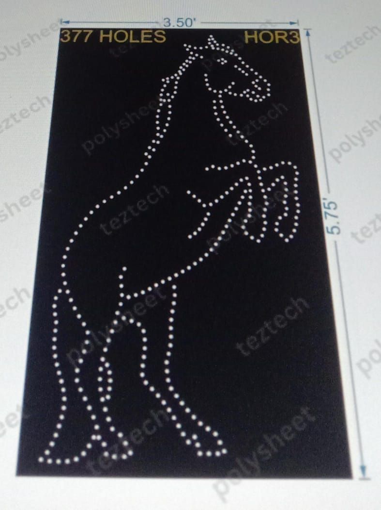 HOR3 HORSE 3.5X5.75 FEET 377 HOLES