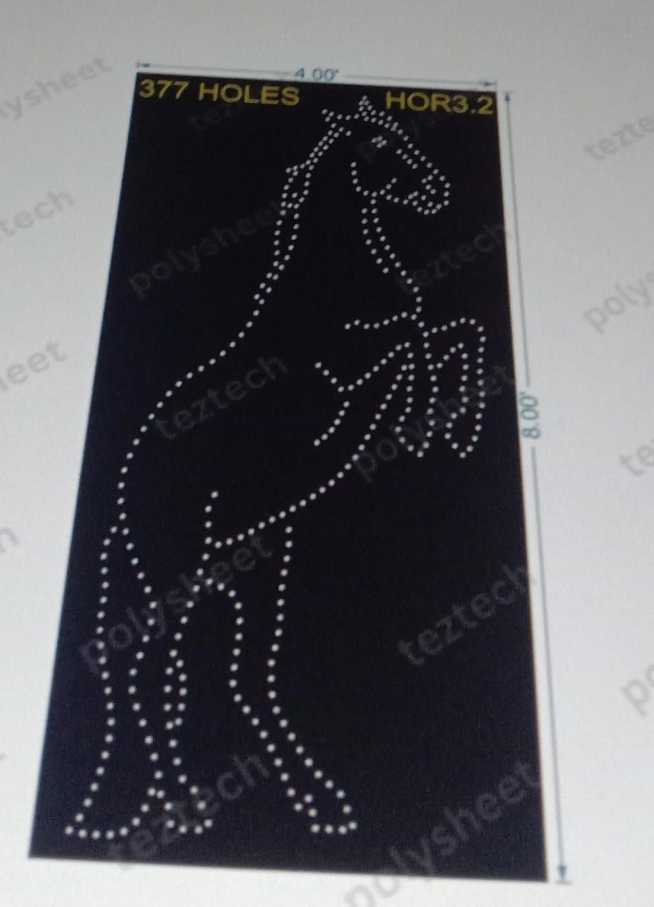 HOR3.2 HORSE 8X4 FEET 377 HOLES