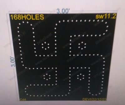 SW11.2 SWASTIK 3X3FEET 168HOLES