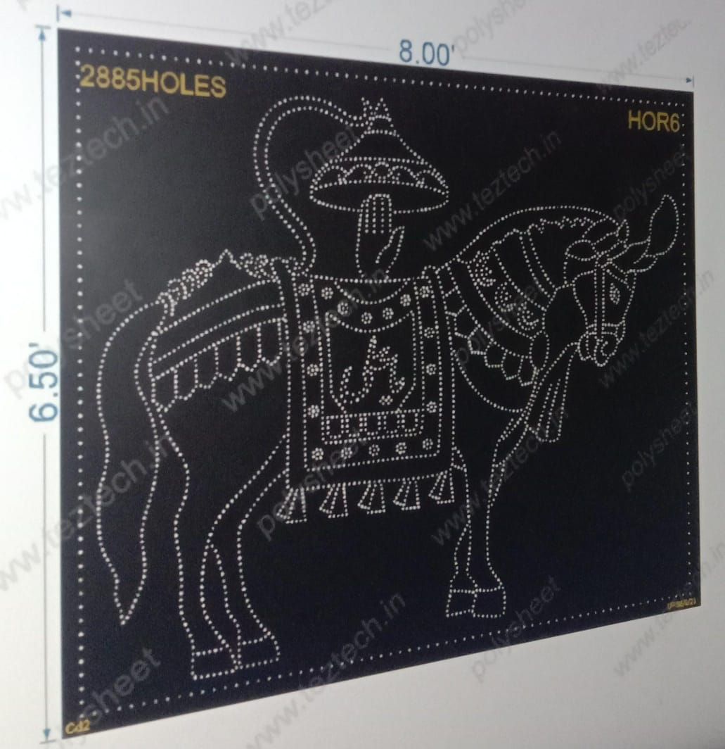 HOR6 HORSE 6.5X8 FEET 2885 HOLES