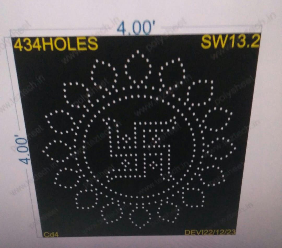 SW13.2 SWASTIK 4X4FEET 434HOLES