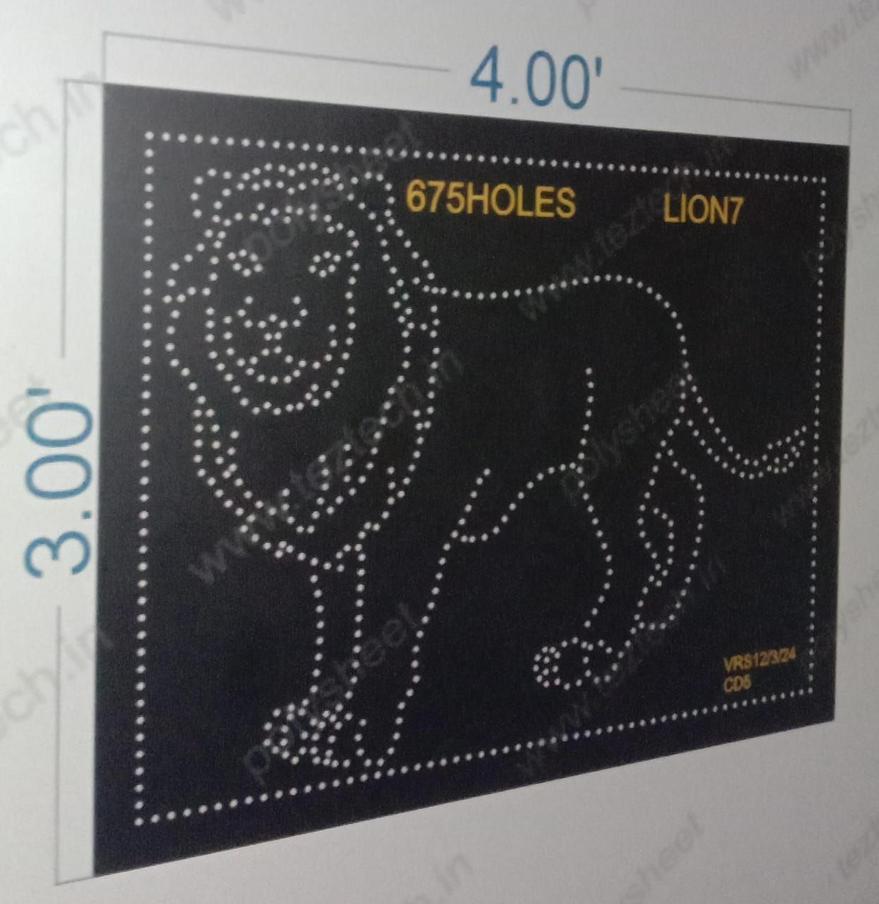 LION7 LION 3X4 FEET 675 HOLES