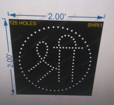 SHRI1 2X2FT 125 HOLES