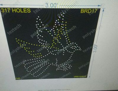 BRD17 BIRD 1 PART 3X3 FEET 319 HOLES