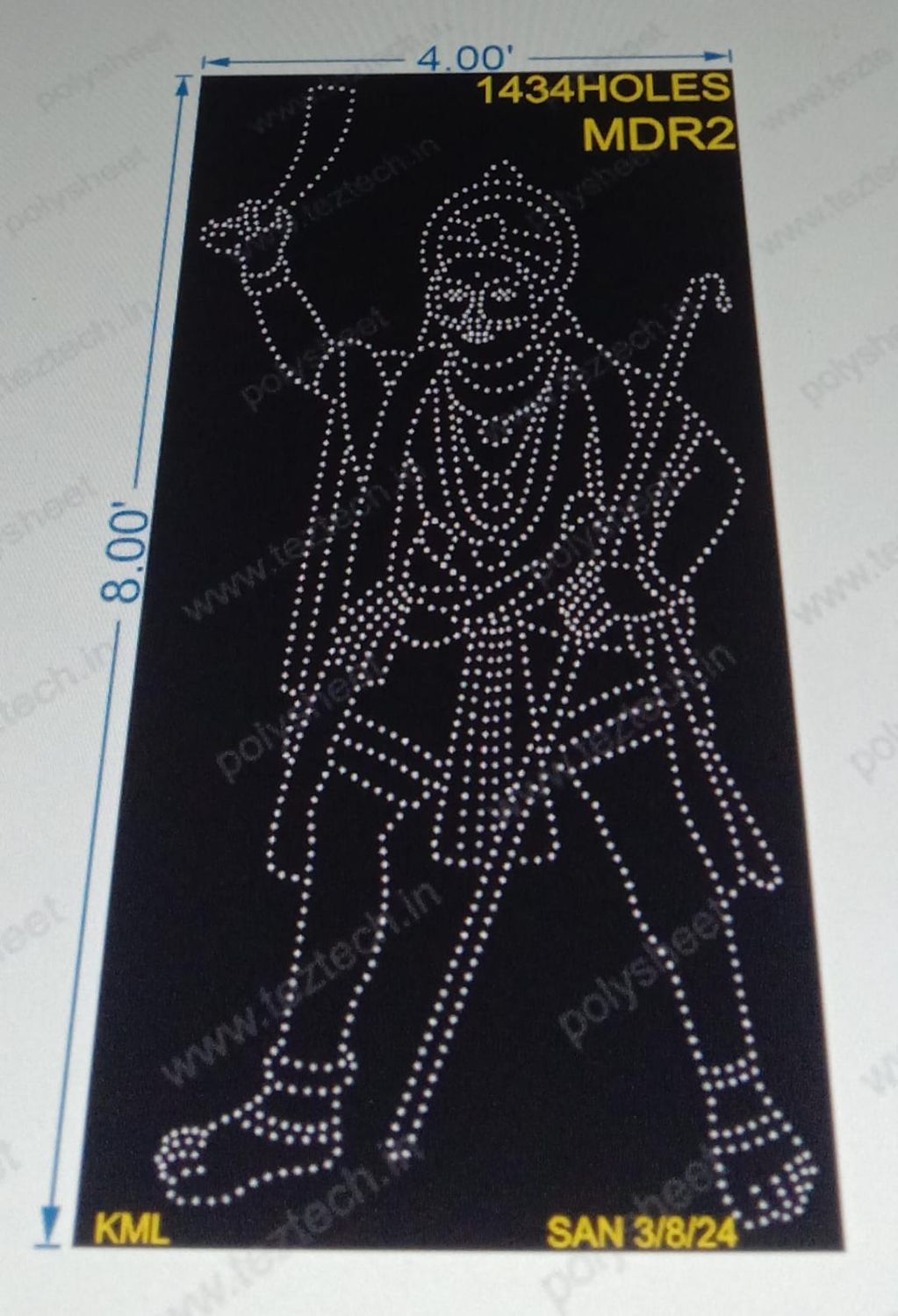 MDR2 MADURAI VEERAN 8X4 FT 1434 HOLES
