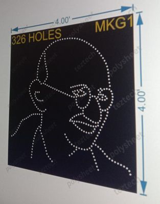 MKG1 GANDHIJI  4x4 feet  326 holes