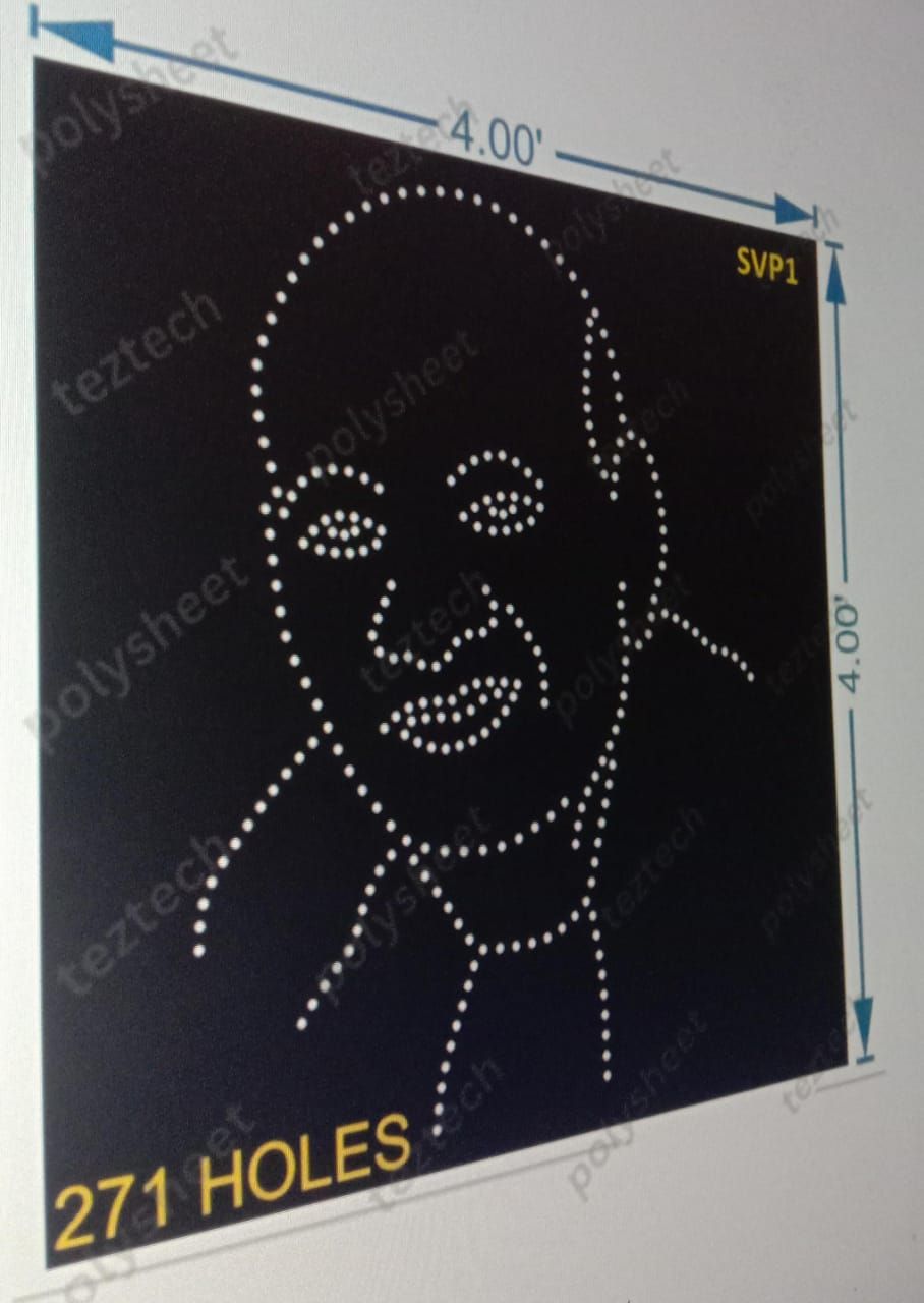 SVP1  SARDAR VALLABHBHAI PATEL  4x4 feet  271 holes