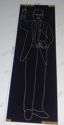 BBA4 BABA SAHEB AMBEDKAR 12X4FEET  1070HOLES