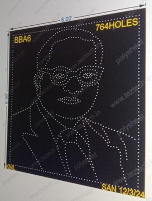 BBA6 BABA SAHEB AMBEDKAR 6X6FEET 764HOLES (2 PARTS)