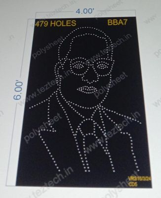 BBA7 BABA SAHEB AMBEDKAR 6X4 FEET 479 HOLES