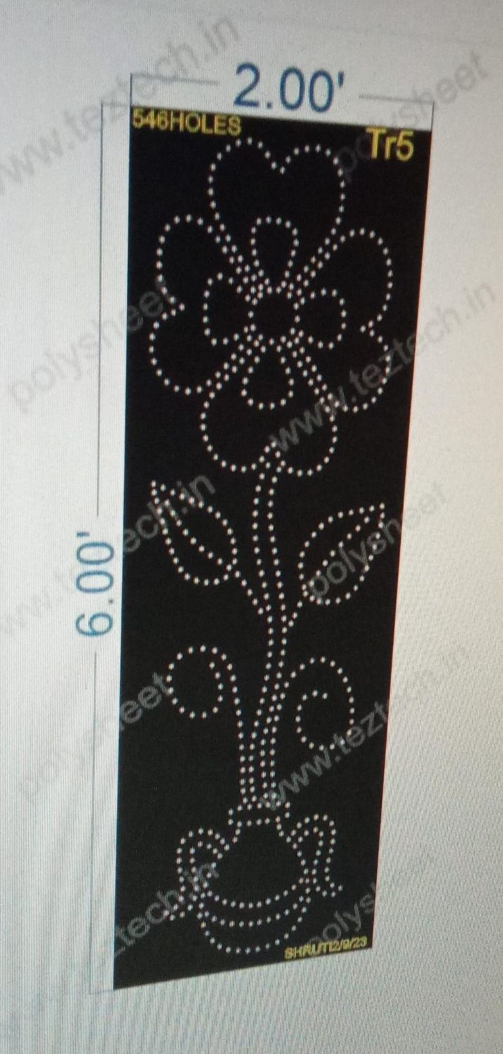 TR5 FLOWER POT 1 PART 6X2 FEET 546 HOLES