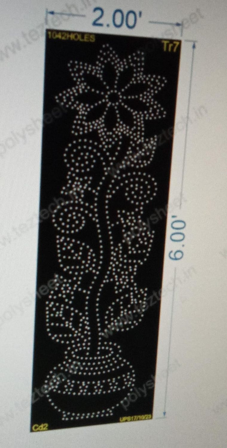 TR7 FLOWER POT 6X2 FEET 1042 HOLES