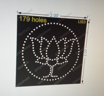 LTS3 LOTUS 2X2 FEET  179 HOLES