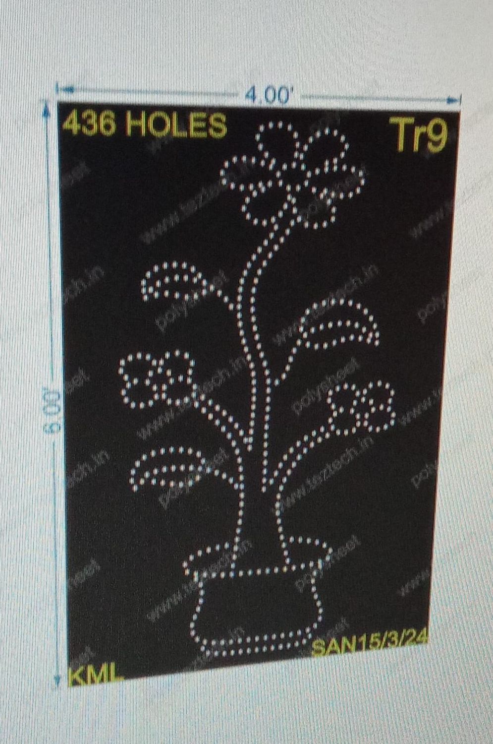 TR9 FLOWER POT 6X4 FEET 436HOLES
