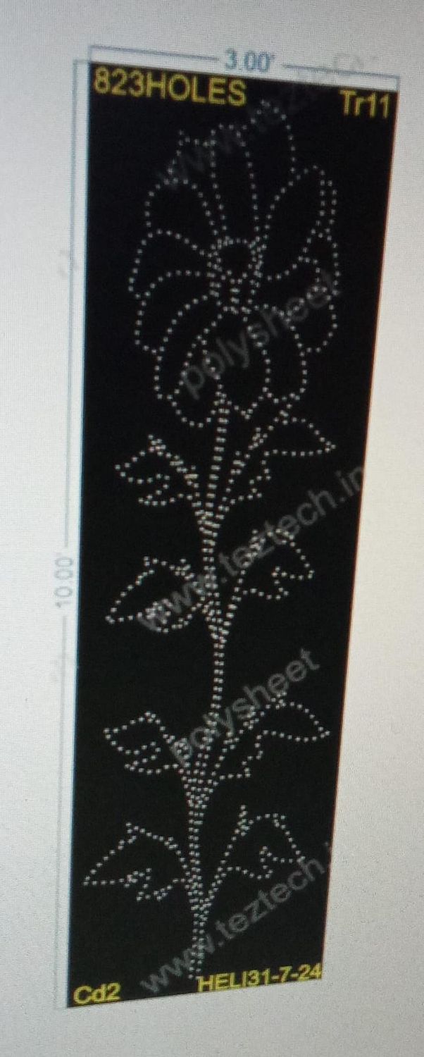 TR11 FLOWER TREE 10X3 FEET 823 HOLES